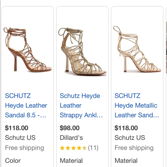 SCHUTZ Heyde Leather Sandal 6 - Picture 5 of 5